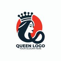 The Queen Logo Design vector