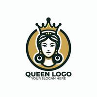 The Queen Logo Design vector