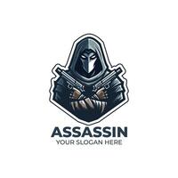 Awesome Assassin Mascot Logo Design vector