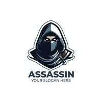 Awesome Assassin Mascot Logo Design vector
