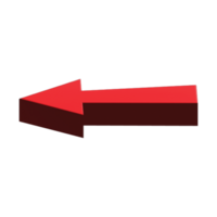 3d Red Arrow Transparent Background. 3D transparent arrow png