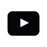 Youtube noir transparent logo. Youtube logo noir et blanc transparent Contexte png