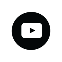 Youtube negro transparente logo. Youtube logo negro y blanco transparente antecedentes png