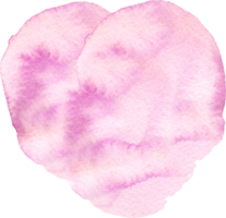 Pink watercolor abstract element png