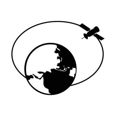 satellite icon design. communication technology sign and symbol.