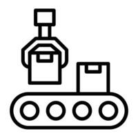 Production Line Icon Design vector