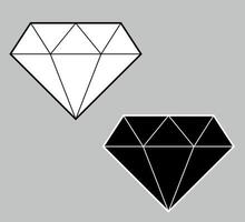 brillante, diamante línea icono. lineal estilo vector