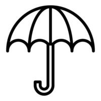 paraguas línea icono diseño vector