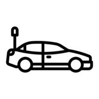 Rc Car Line Icon Design vector