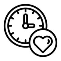 Lifespan Line Icon Design vector