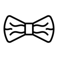 Bow Tie Line Icon Design vector