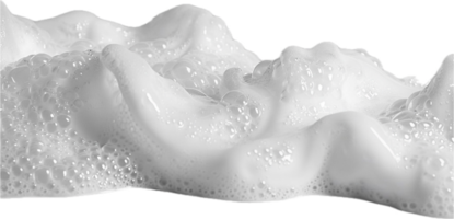 Close-up of Frothy White Foam Texture. png