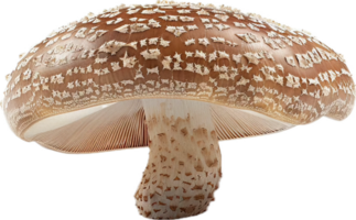 Close-up of Brown Mushroom. png