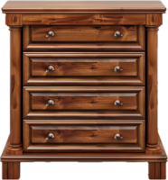 Wooden Dresser with Multiple Drawers. png