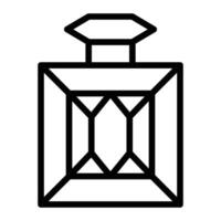 Perfume Bottle Line Icon Design vector