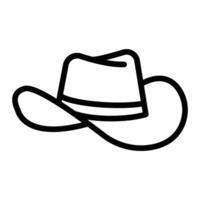 Hat Line Icon Design vector