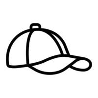 Cap Line Icon Design vector