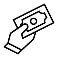 Payment Line Icon Design vector
