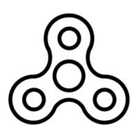 Spinner Line Icon Design vector