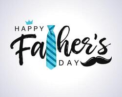 Happy Father's Day social network greetings. Greeting card design. Decorative banner vector