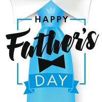 Happy father's day cute poster, 3D design vector