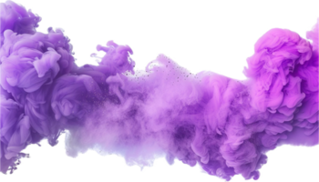 levendig Purper inkt explosie in water. png