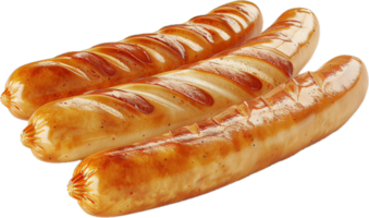 grillé saucisses avec carboniser Des marques et herbes png