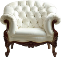 luxueux baroque fauteuil avec huppé tapisserie. png