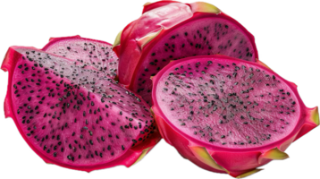 Sliced Pink Dragon Fruit. png