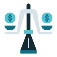 weighing icon, bookkeeping and business icon vector