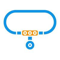 luxury padlock icon on transparent background vector