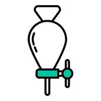 funnel icon on transparent background vector