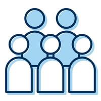 trial audience icon, judge and court tools icon vector