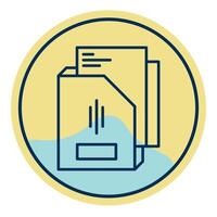 folder and document, bookkeeping and business icon vector