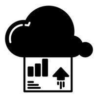 report data upload, bookkeeping and business icon vector
