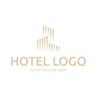 elegante hotel logo vector