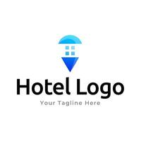 Elegant Hotel logo template vector