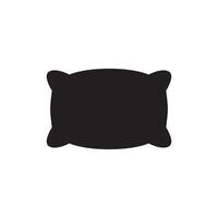 pillow icon black color vector