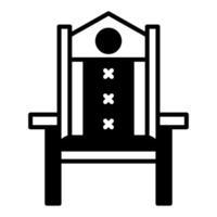office chair icon, judge and court tools icon vector