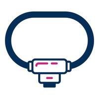 luxury padlock icon on transparent background vector