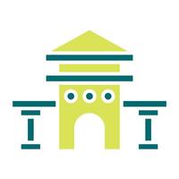 courthouse icon, judge and court tools icon vector