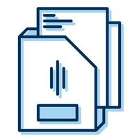 folder and document, bookkeeping and business icon vector