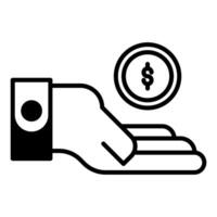 accept bribe icon, judge and court tools icon vector