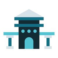 courthouse icon, judge and court tools icon vector