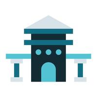 courthouse icon, judge and court tools icon vector