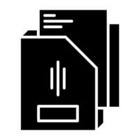 folder and document, bookkeeping and business icon vector