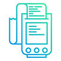 calculator and note, bookkeeping and business icon vector
