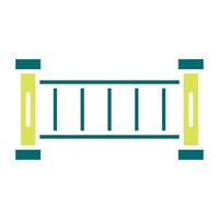 court room divider icon, judge and court tools icon vector