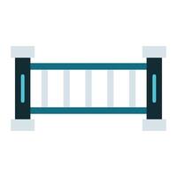 court room divider icon, judge and court tools icon vector