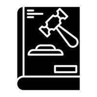chapter book icon, judge and court tools icon vector